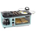 Nostalgia 4-Slice Blue Toaster Oven with Automatic Shut-Off