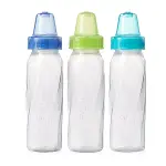 Evenflo 8oz Feeding Classic Clear Plastic Baby Bottles