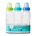 Evenflo 8oz Feeding Classic Clear Plastic Baby Bottles