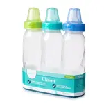 Evenflo 8oz Feeding Classic Clear Plastic Baby Bottles