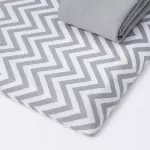 Cloud Island 2-Pack Chevron/Gray - Fitted Jersey Crib Sheet