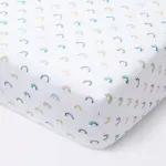 Cloud Island Rainbow Pattern - Fitted Crib Sheet