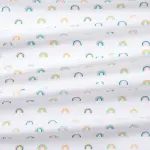 Cloud Island Rainbow Pattern - Fitted Crib Sheet