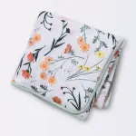 Cloud Island Garden Floral - Jersey Knit Reversible Blanket