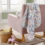 Cloud Island Garden Floral - Jersey Knit Reversible Blanket