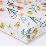 Cloud Island Garden Floral - Fitted Crib Sheet