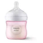 Philips Avent 4oz Pink - Natural Baby Bottle with Natural Response Nipple