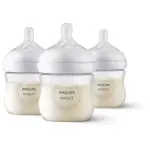 Philips Avent 3-Pack Clear - Natural Baby Bottle with Natural Response Nipple