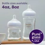 Philips Avent 7pc Glass Natural Bottle with Natural Response Nipple Baby Set