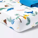 Cloud Island 2-Pack Solid Blue Fitted Jersey Crib Sheet