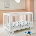 Cloud Island 2-Pack Solid Blue Fitted Jersey Crib Sheet