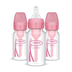 Dr. Brown's 3-Pack - Pink (0m+) 4oz Anti-Colic Options