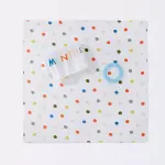 Cloud Island Milestone Swaddle Baby Blanket with Felt Frame - Multi Dot