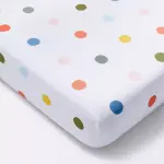 Cloud Island Cotton Fitted Crib Sheet - Multidot