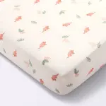 Cloud Island Pink Dinosaurs - Cotton Fitted Crib Sheet