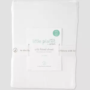 Carter's Just One You Cream - Little Planet Solid Crib Sheet