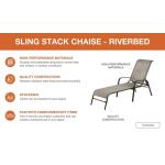 StyleWell Mix and Match Riverbed Taupe Sling Outdoor Patio Chaise Lounge (FLS00036G)