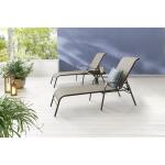 StyleWell Mix and Match Riverbed Taupe Sling Outdoor Patio Chaise Lounge (FLS00036G)