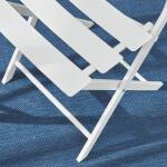 StyleWell White Metal Folding Slat Outdoor Dining Chair Mix and Match (FDS40069A-W)