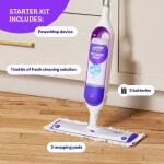 Swiffer Power Mop Starter Kit (Includes 1 Power Mop, 2 Pads, Cleaning Solution, and Batteries) (003077207241)