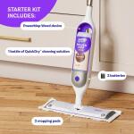 Swiffer Power Mop Wood Starter Kit – Includes 1 Power Mop, 2 Pads, Cleaning Solution, and Batteries (003077207255)