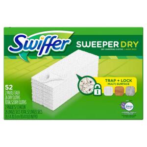 Swiffer Dry Sweeping Pad Refills (52-Count), Lavender Scent (003700081559)