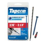 Tapcon3/16 in. x 3-1/4 in. Star Flat-Head Concrete Anchors (75-Pack) (28307)