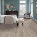 TrafficMasterTaupe Oak 4 MIL x 6 in. W x 36 in. L Peel and Stick Water Resistant Luxury Vinyl Plank Flooring (36 sqft/case) (WD6841)