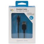 Tech and Go6 ft. Braided Cable for USB-C to USB-C (215 1238 TG3)