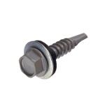 Teks#12 x 3/4 in. External Hex Washer Head Self Drilling Drill Point Roofing Screw (90-Pack) (21408)