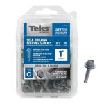 Teks#12 x 1 in. External Hex Washer Head Drill Point Roofing Screw (80-Pack) 21412)