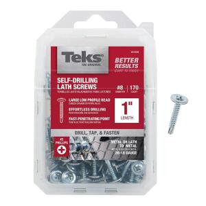 Teks8 x 1 in. Phillips Truss Head Drill Point Lath Screws (170-Pack) (21528)