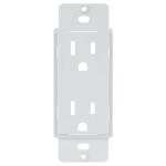 Commercial Electric1-Gang Duplex Cover-up Plastic Wall Plate Adapter, White (Textured/Paintable Finish) - PPAW-D