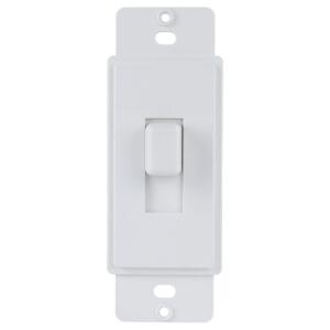 Commercial Electric1-Gang Toggle Cover-up Plastic Wall Plate Adapter, White (Textured/Paintable Finish) - PPAW-T