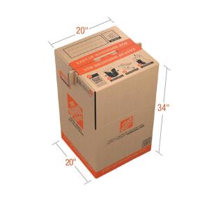 The Home Depot20 in. L x 20 in. W x 34 in. D Wardrobe Moving Box (PPRWRDBOX)