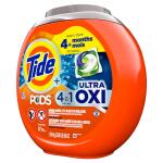 Tide 4 in 1 Ultra Oxi Laundry Detergent Pods (57 Count) (003077209164)