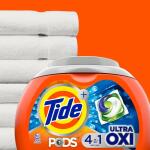 Tide 4 in 1 Ultra Oxi Laundry Detergent Pods (57 Count) (003077209164)