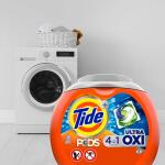 Tide 4 in 1 Ultra Oxi Laundry Detergent Pods (57 Count) (003077209164)