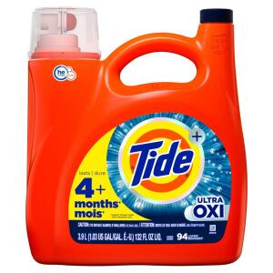 Tide HE Ultra Oxi Liquid Laundry Detergent (132 oz., 94 Loads) (003077212213)