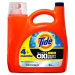 Tide Ultra Oxi Plus Heavy-Duty Liquid Laundry Detergent, Original Scent, 132 fl. oz. (94 Loads) (003077212904)