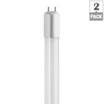 toggled48 in.16-Watt Cool White T8 or T12 Dimmable Linear LED Tube Light Bulb 2-Pack (D416-40321-2)