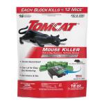 TOMCAT Mouse Killer: 1 Refillable Indoor/Outdoor Station, 16 Poison Block Refills, Child and Dog Resistant Animal Bait(0372110)