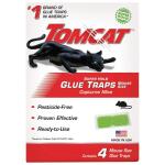 TOMCAT Super Hold Glue Traps, Ready-To-Use, Mouse Size for Mice, Cockroaches, Spiders, and Scorpions, 4 Traps (036271005)