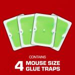 TOMCAT Super Hold Glue Traps, Ready-To-Use, Mouse Size for Mice, Cockroaches, Spiders, and Scorpions, 4 Traps (036271005)