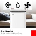 Toshiba6,000 BTU (10,000 BTU ASHRAE) 115-Volt Smart Wi-Fi Portable Air Conditioner for upto 250 sq. ft. (PX0611CWRU)