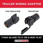 TowSmart7-Way Blade to 4 or 5-Way Flat Trailer Light Wiring Adapter (1426)