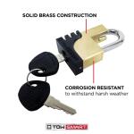 TowSmartBrass Coupler Lock (732)