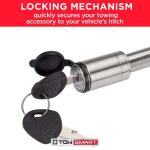 TowSmart2.75 in. Stainless Barrel Style Receiver Hitch Pin Lock with Sleeve (734M)