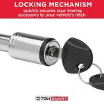 TowSmart Steel Locking Boomerang Hitch Pin - Fits 1/2 in. and 5/8 in. Receivers (741M)