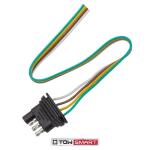 TowSmart 12 in., 4-Way Flat Trailer Wiring Connector (1441)